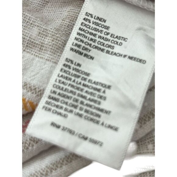 Rafaella Stripe Linen Jumpsuit size M - Picture 3 of 6